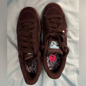 Puma Black Shoes with Aqua Accent